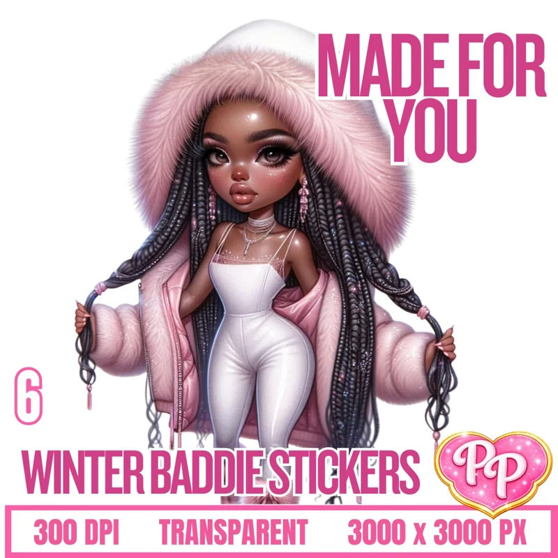 Winter Baddie Sticker Pack – Made For You